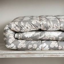Trapunta Matrimoniale Leggera GABEL Unique grigio floreale
