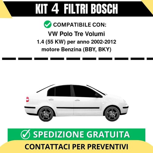 Kit filtri bosch polo - bosch, tre
