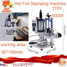 Stampatrice a caldo 110V 60hz 500W aria pneumatica logo pelle PVC pressa