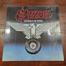 LP Saxon - Wheels Of Steel ILS 9067 Italy 1981 Musica Rock Vinile