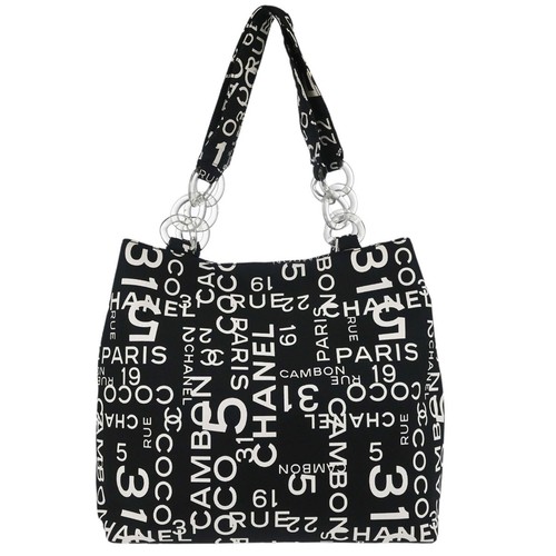 Borsa chanel nera tela - chanel, in