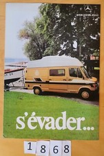 MERCEDES CAMPING CAR WESTFALIA HYMERMOBIL LEVOYAGEUR 1985 FR 6 pages Prospectus
