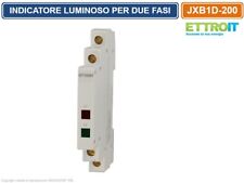 ETTROIT INDICATORE LUMINOSO LED DUE FASI PER GUIDA DIN SPIA DI SEGNALAZIONE