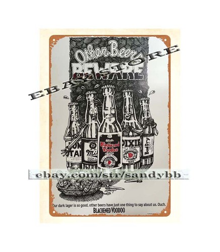 Insegna latta metallo birra