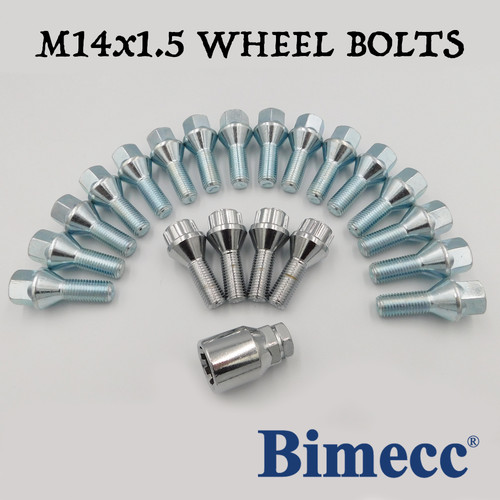 Bulloni ruota m14x1 r13 28mm - bulloni,