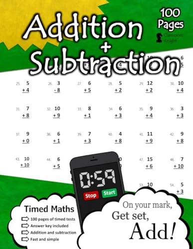 Addition subtraction 100 - +, subtraction: