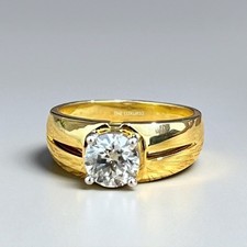 Fede Nuziale Uomo Diamante 1,00 Ct IGI Coltivata in Laboratorio Taglio...