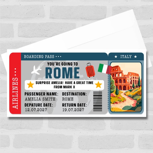 Carta imbarco roma italia - d'imbarco,