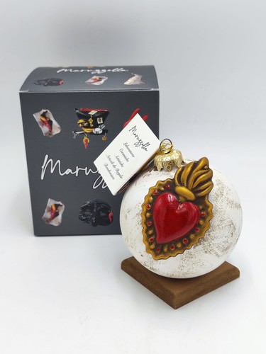 Pallina natale bianca con - natale,