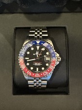 Bracciale Steinhart Ocean 39 GMT Ceramica Blu/Rosso Ottime Condizioni Extra 39mm