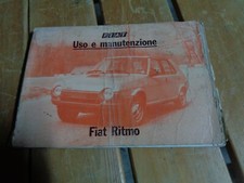M8619 XX - MANUALE LIBRETTO USO E MANUTENZIONE FIAT RITMO