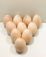  Uova di Pasqua in legno . Uovo di Pasqua , legno, 65x4.5 mm