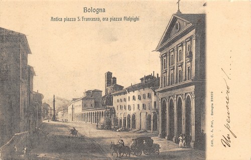 A9223 bologna antica piazza - bologna, s