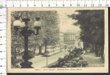 MILANO PORTA VENEZIA PARTENZA TRAM PER MONZA_CARTOLINA VG 1924