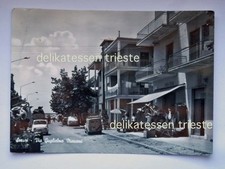 SCAURI Minturno Latina negozio mercerie Fiat 500 animata vecchia cartolina