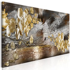 ORO FIORI ASTRATTO Quadro su