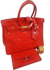 Hermes Shiny Birkin 35 Porosus
