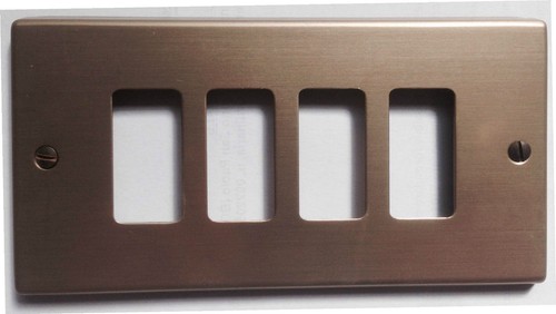 Placca bronzata fori - placca, 4