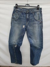 Dondup jeans uomo men blu blue  tg 46 size 32 giubbotto estivo strappato pants