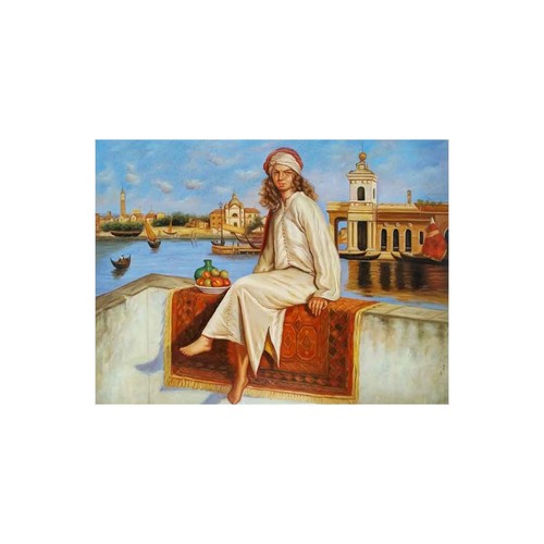 Dipinto artigianale giovane - dipinto,