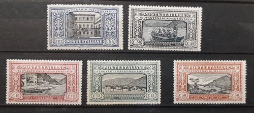 1923 regno francobolli - regno, manzoni