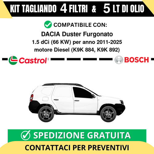 Tagliando per dacia duster - tagliando,
