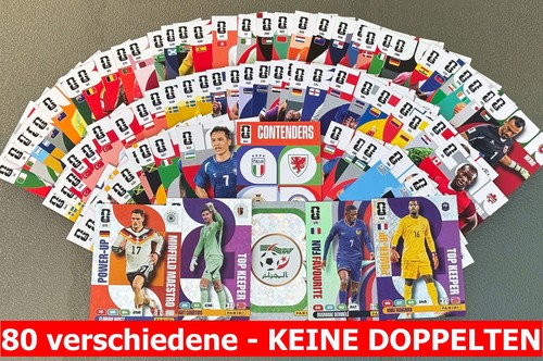 80x figurine panini fifa - 80x, world