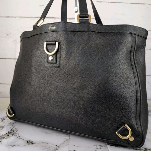Gucci grained abbey tote bag - abbey,