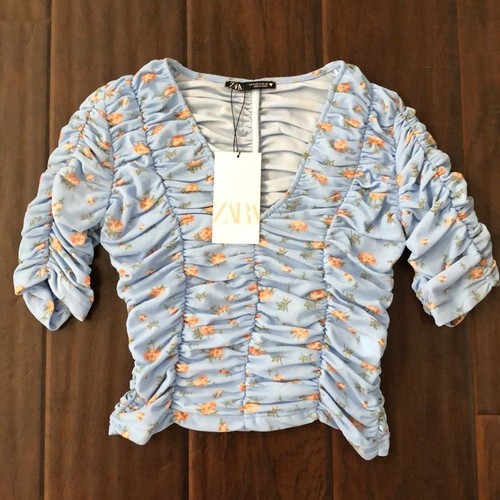 Blusa top scollo zara in - top,