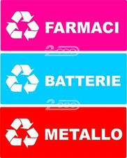 3 ETICHETTE ADESIVE "RACCOLTA