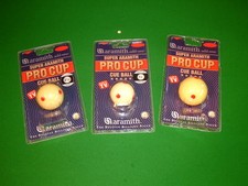 Aramith Pro-Cup Snooker & Pool T.V White Cue Balls Chesworth Cue Sheffield 