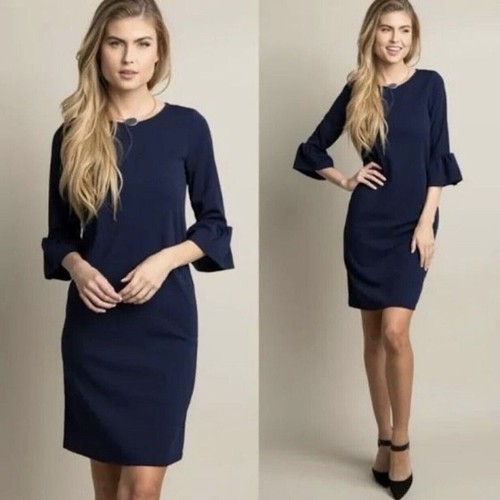 Abito boden lavinia blu ponte - lavinia,