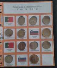 PORTOGALLO+SLOVENIA 2008 - 2009 TAGLI DA EURO 1,5 2,5  3,00 EURO- 11 MONETE
