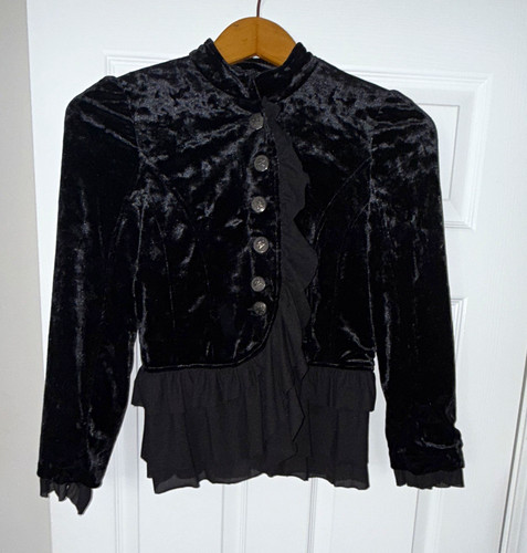 Giacca blazer peplo nero