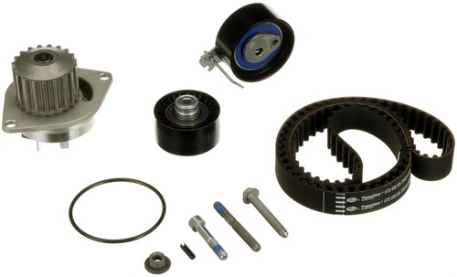 Pompa acqua kit cinghia - pompa,