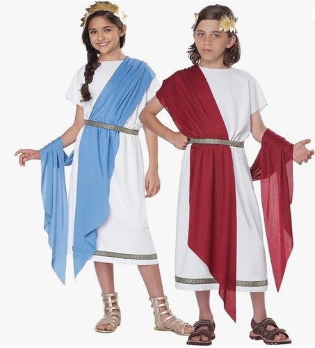 Costume basic toga - toga, adulto