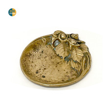 Posacenere vintage art deco art nouveau ottone catchalls Frécourt Francia floreale