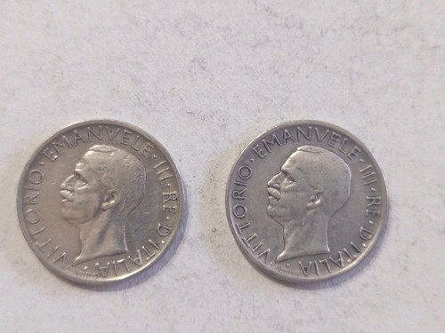 Coppia lire aquila 1927 e - aquila,