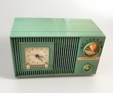Radio a valvole AM orologio acquamarina vintage Philco modello D728-124