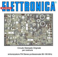 c.s. LX400 nuova ELETTRONICA sintonizzatore FM Stereo professionale 88-108 MHz
