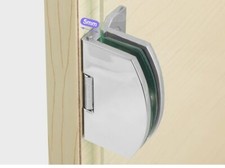 CERNIERA LATERALE PER SPORTELLO IN VETRO (SPESSORE 4 - 8 MM) SENZA FORARE - NO H