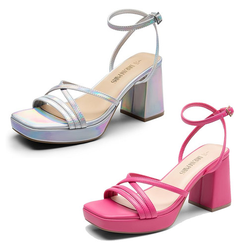 Sandali donna plateau tacco