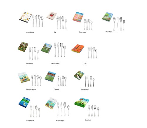 Posate bambini con - incisione, 4