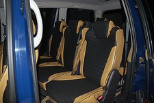 FODERE SEDILI  AUTO ASIAM LANCIA PHEDRA (7 posti) - SIMILPELLE NERA + BEIGE 