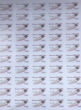 ITALIA-FRANCOBOLLI IN EURO DA 2,00-2 FOGLI, 100 FRANCOBOLLI