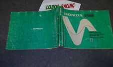 CATALOGO RICAMBI HONDA 1980 PER XL500Sz - XL500Sa - XL500Sb COD. ORIG. 13435Z43