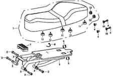 Base sedile SFM/Sachs argento