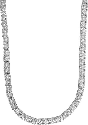 Collana taglio tondo placcato