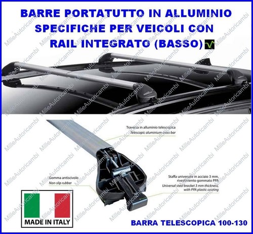 Barre portatutto alluminio - fl,