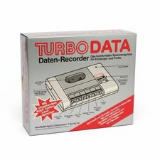 TURBO CORDER - DATA RECORDER con istruzioni + scatola originale - per C64 e C128 NUOVO